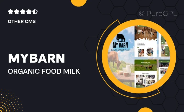 mybarn organic food milk store shopify theme