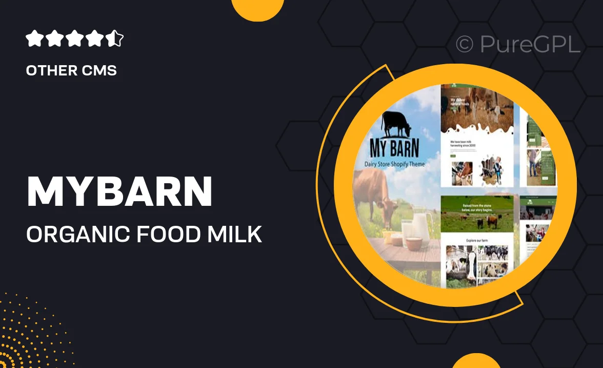 Mybarn – Organic Food, Milk Store Shopify Theme