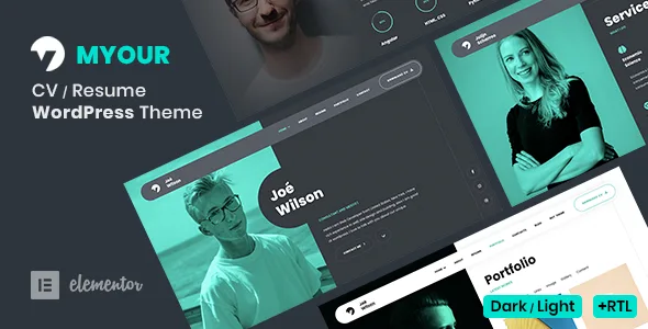 myour cv resume wordpress theme 1