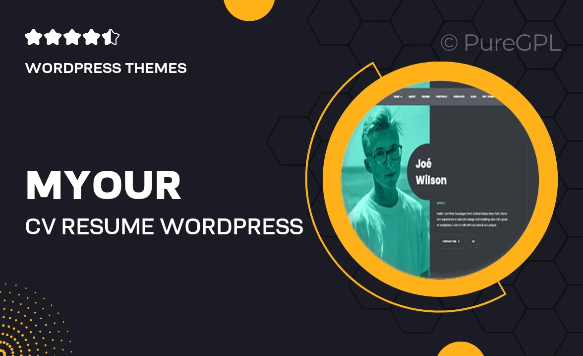 Myour – CV Resume WordPress Theme