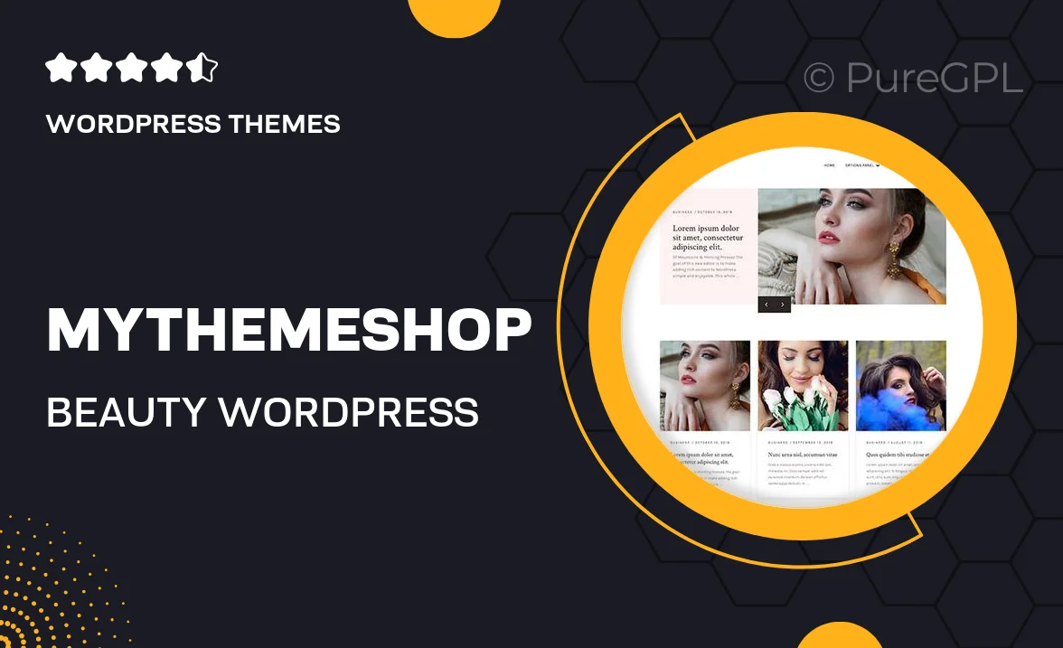 MyThemeShop Beauty WordPress Theme