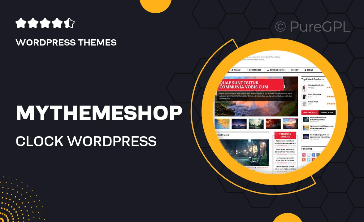 MyThemeShop Clock WordPress Theme