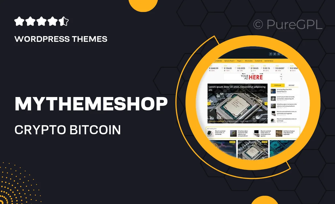 MyThemeShop Crypto Bitcoin & Cryptocurrency WordPress Theme