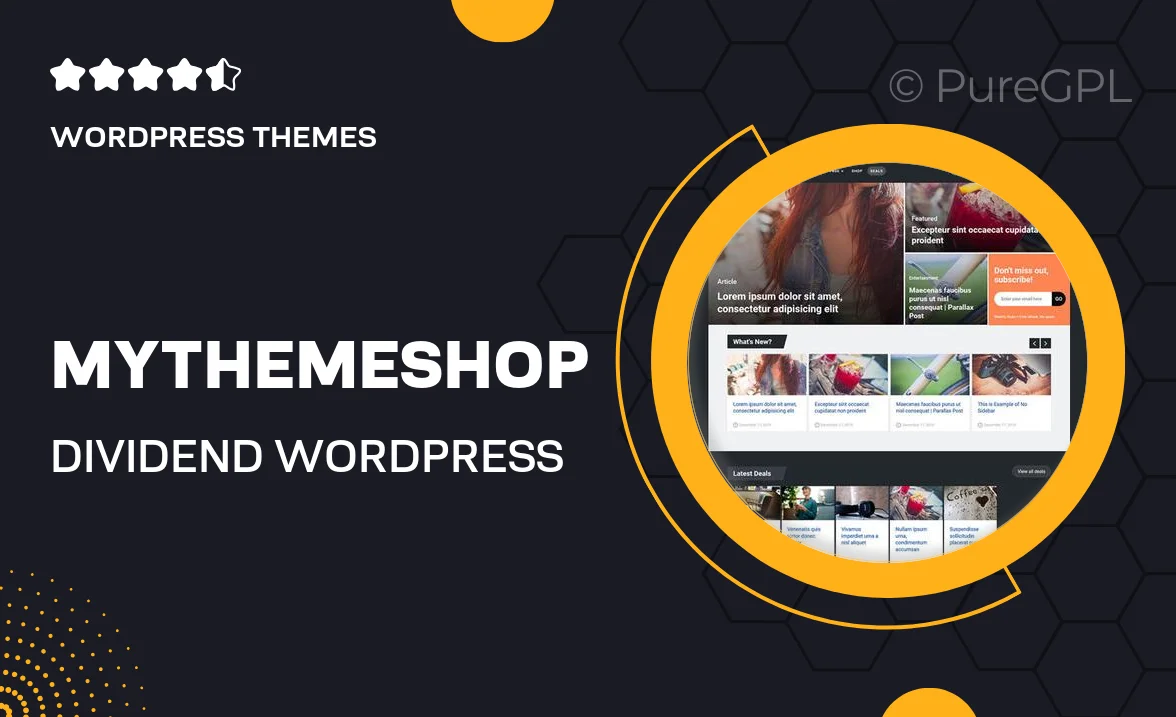 MyThemeShop Dividend WordPress Theme