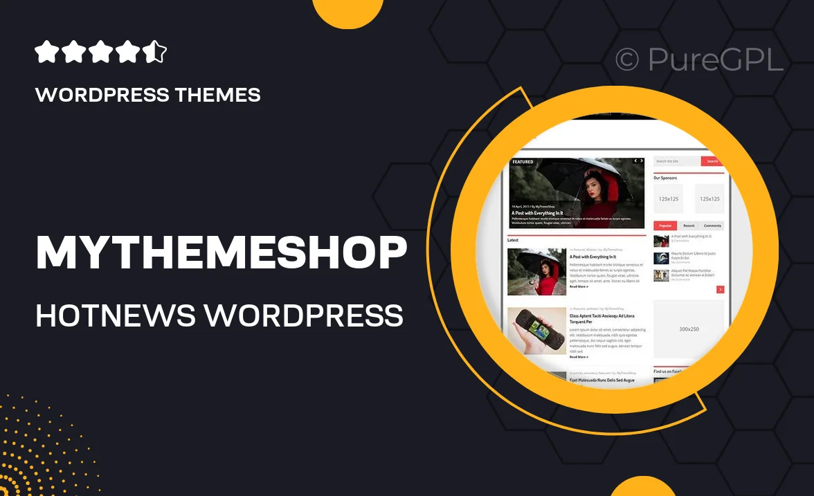 MyThemeShop Hotnews WordPress Theme