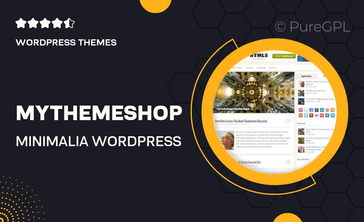 MyThemeShop Minimalia WordPress Theme