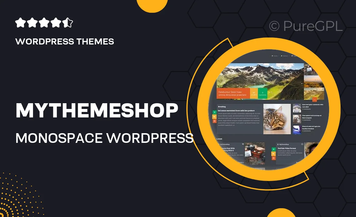 MyThemeShop Monospace WordPress Theme