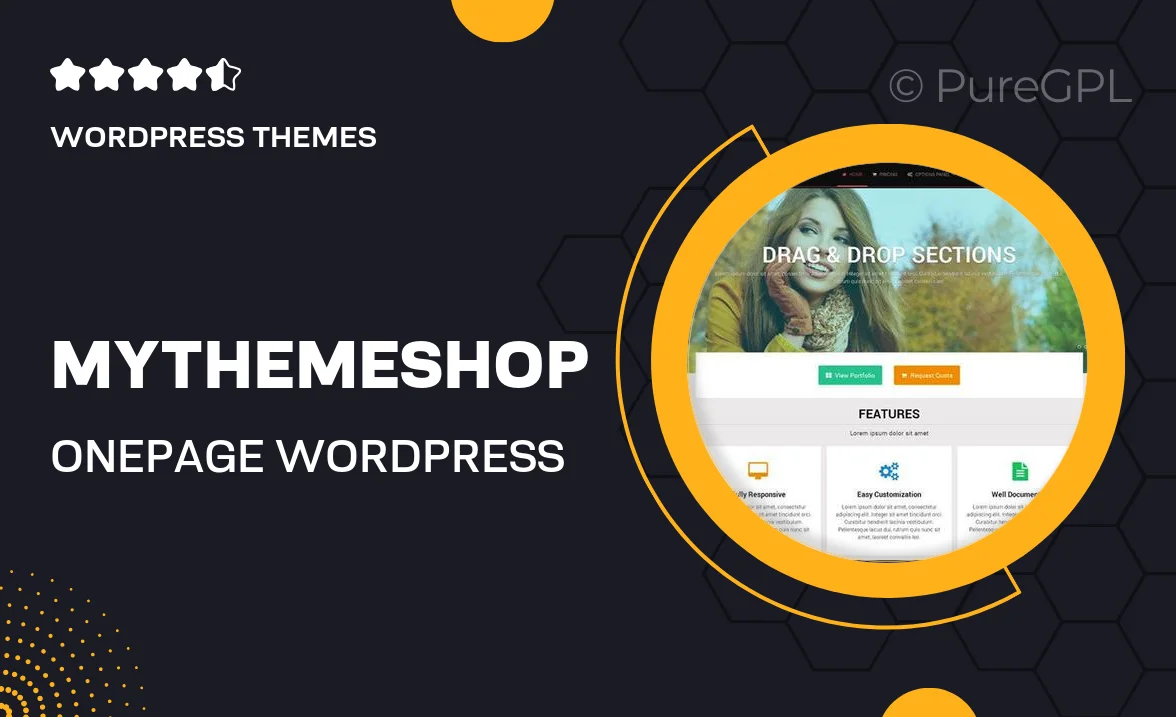 MyThemeShop OnePage WordPress Theme