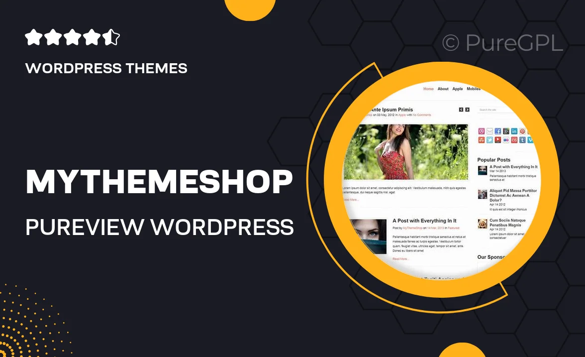 MyThemeShop Pureview WordPress Theme