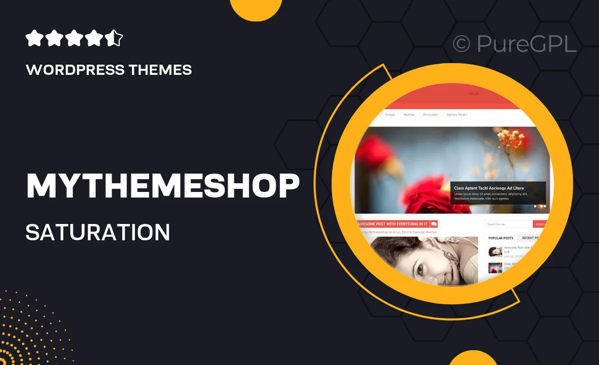 MyThemeShop Saturation WordPress Theme