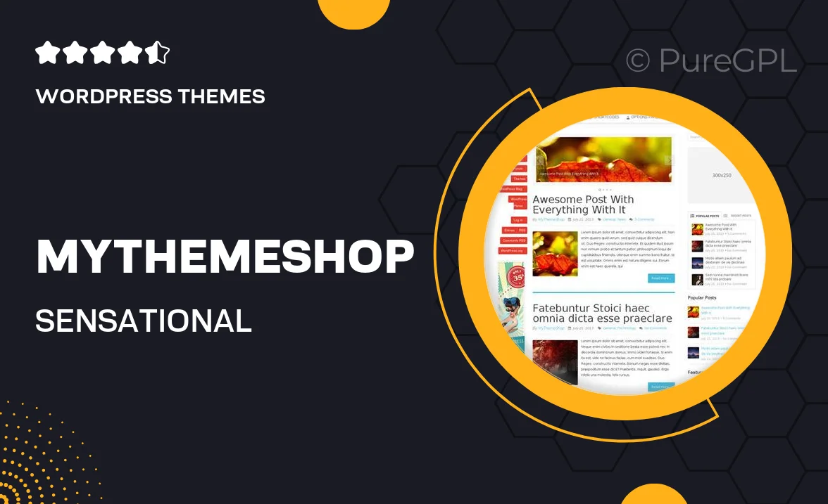 MyThemeShop Sensational WordPress Theme