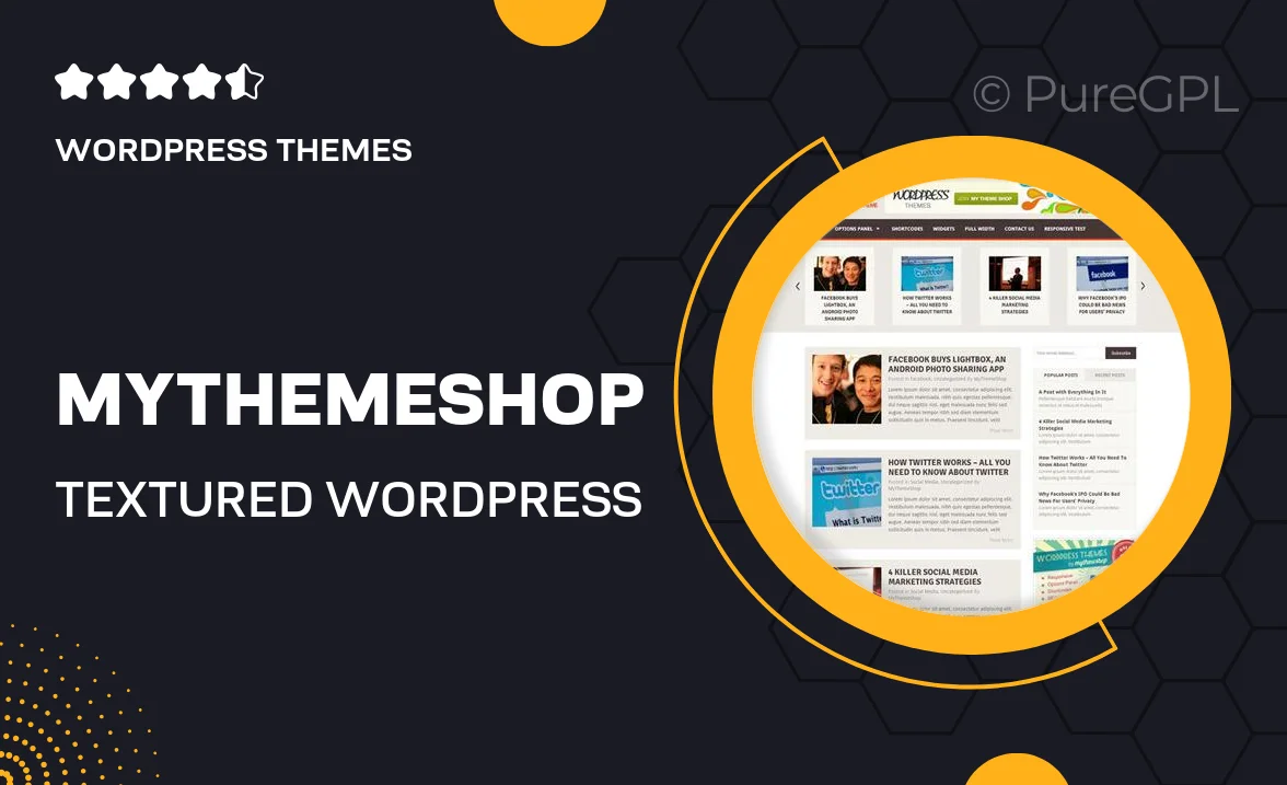 MyThemeShop Textured WordPress Theme