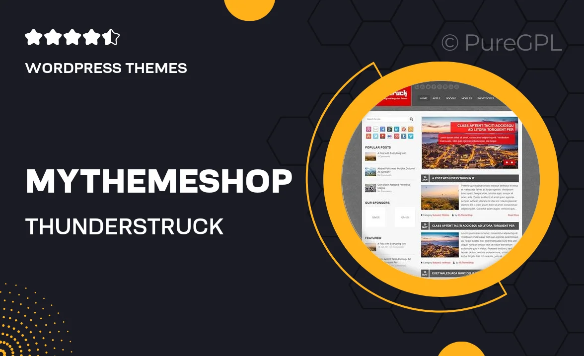 MyThemeShop Thunderstruck WordPress Theme