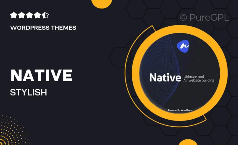 native stylish multi purpose creative wp theme
