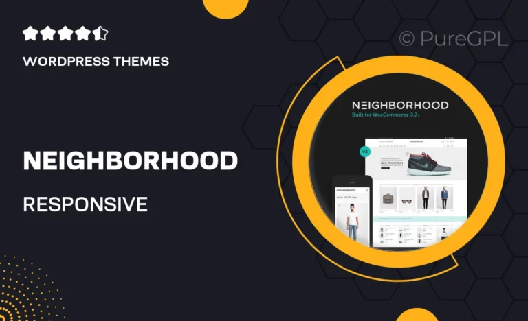 neighborhood responsive multi purpose shop theme