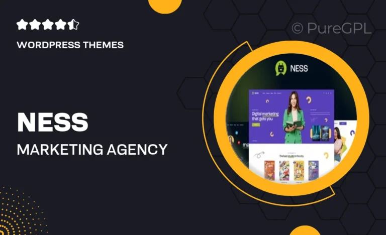 ness marketing agency smm wordpress theme