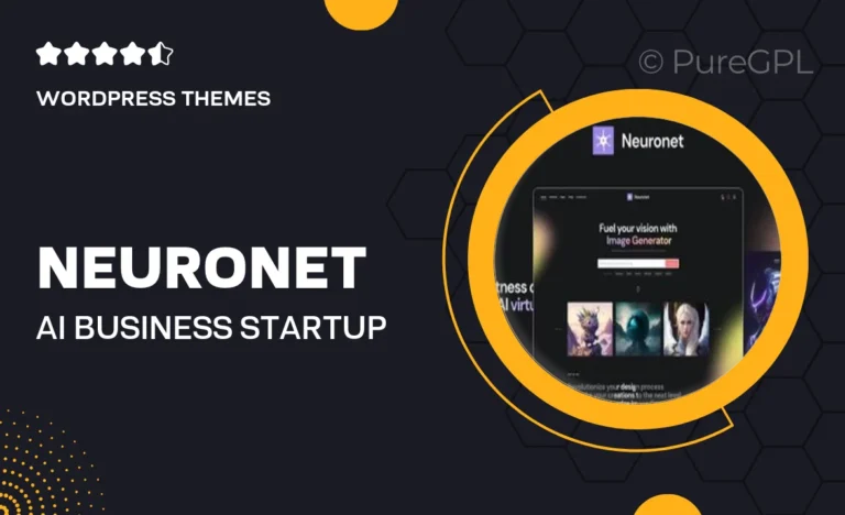 neuronet ai business startup wordpress theme