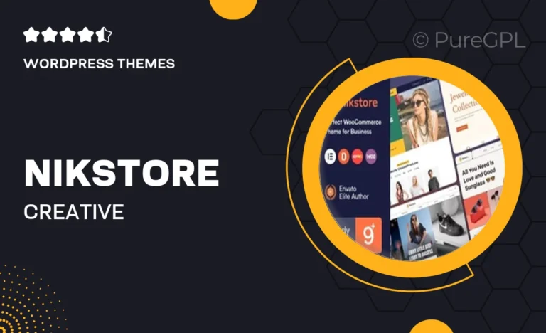 nikstore creative multipurpose woocommerce theme