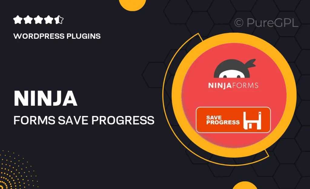 Ninja Forms Save Progress feature image