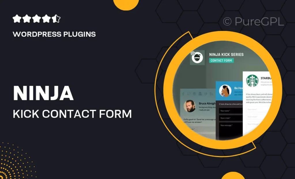 Ninja Kick Contact Form feature image