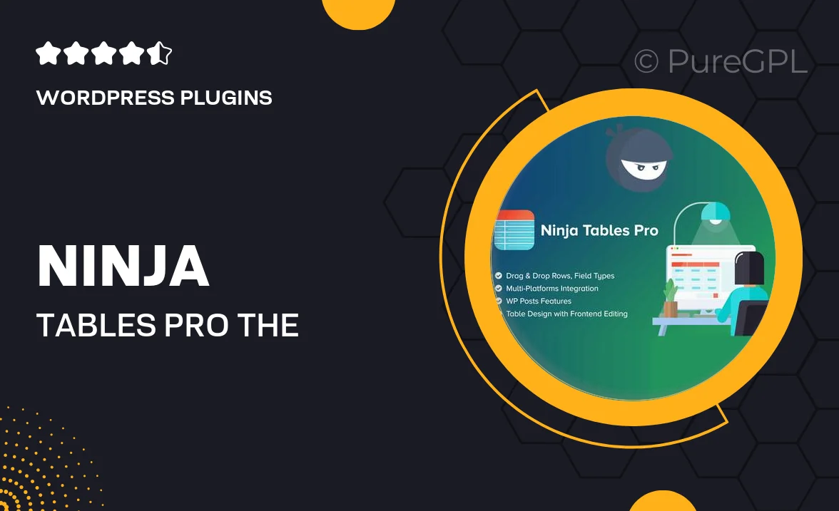 Ninja Tables Pro | The Fastest and Most Diverse WP DataTables Plugin