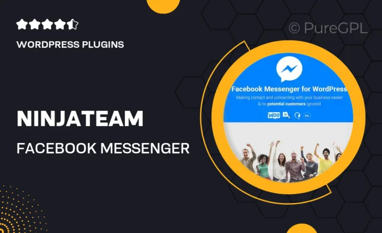 ninjateam facebook messenger for wordpress