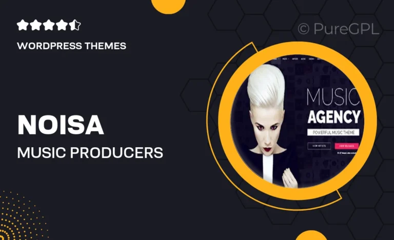 noisa music producers bands events theme for wordpress