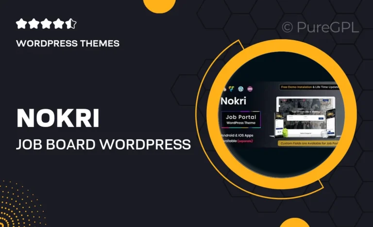 nokri job board wordpress theme