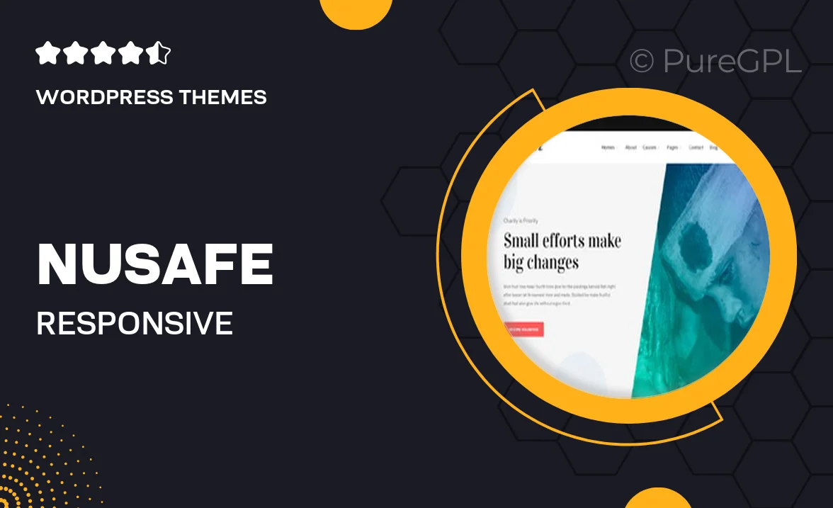 Nusafe | Responsive WordPress Theme for Donation & Charity
