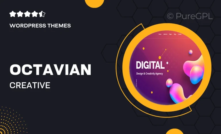 octavian creative multipurpose wordpress theme