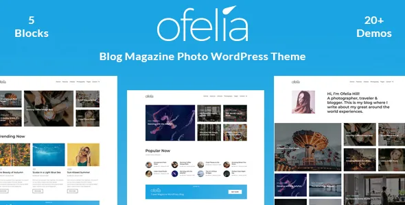 ofelia travel personal wordpress blog theme 1