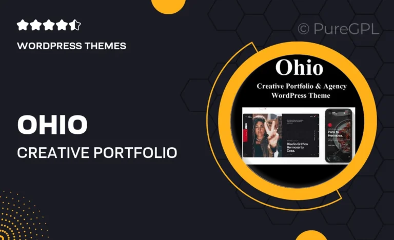 ohio creative portfolio agency wordpress theme