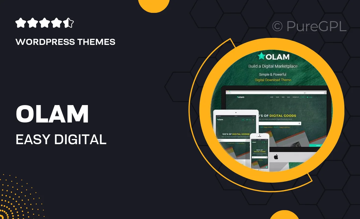 Olam – Easy Digital Downloads Marketplace WordPress Theme