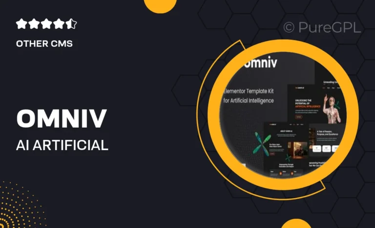 omniv ai artificial intelligence elementor template kit