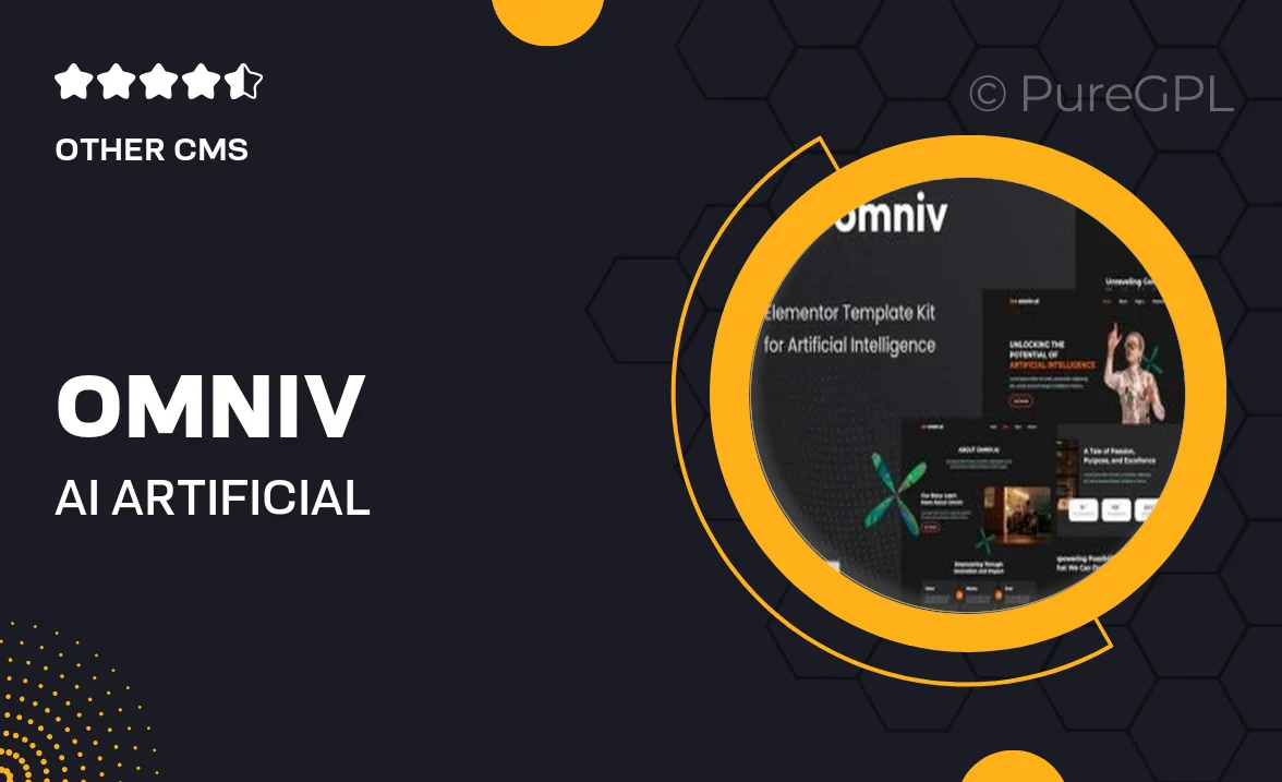 Omniv – AI Artificial Intelligence Elementor Template Kit