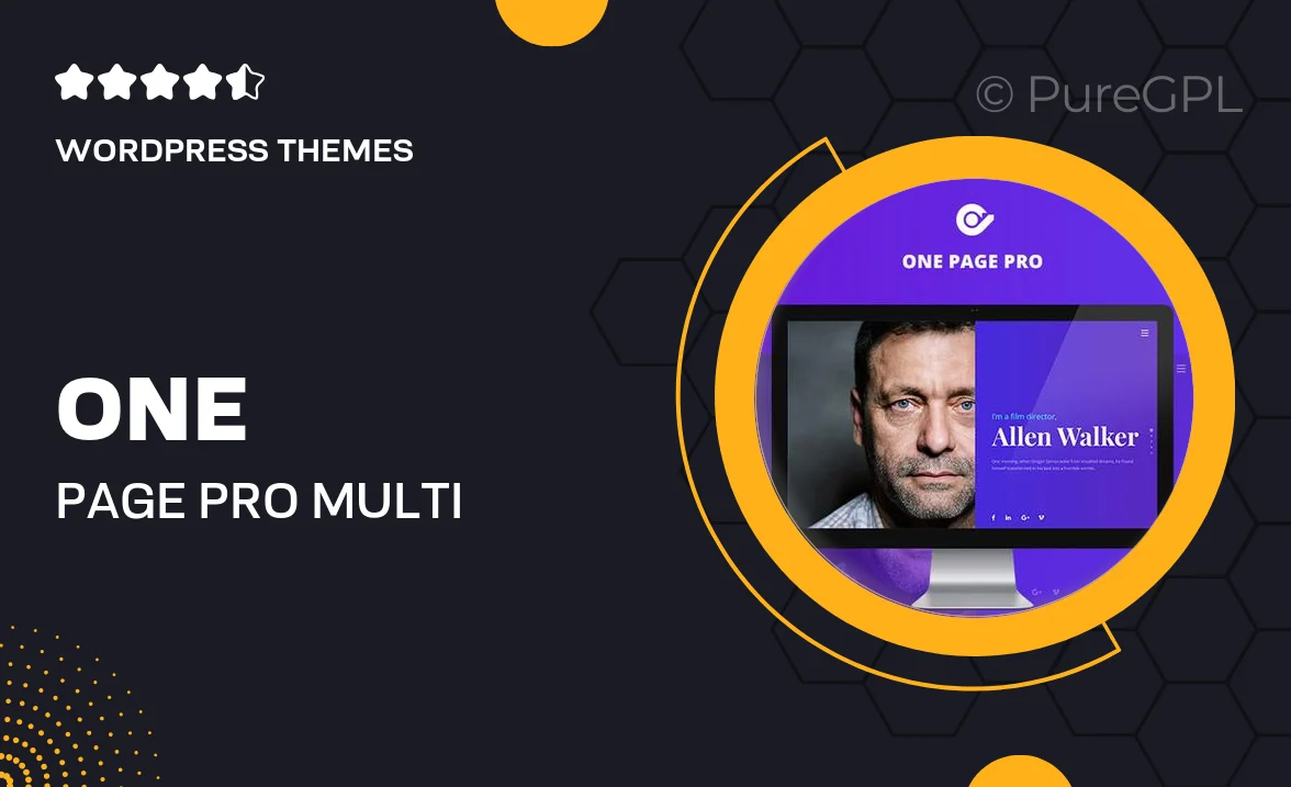 One Page Pro | Multi Purpose OnePage WordPress Theme