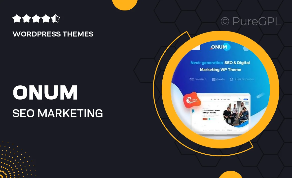 Onum – SEO & Marketing Elementor WordPress Theme