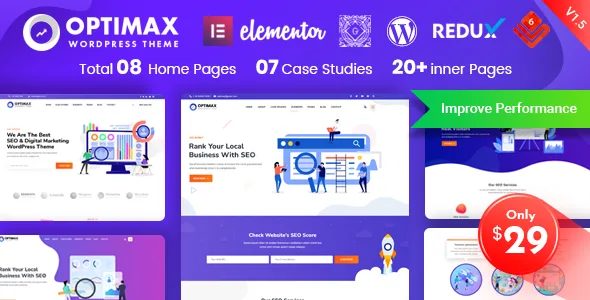optimax seo marketing wordpress theme 1