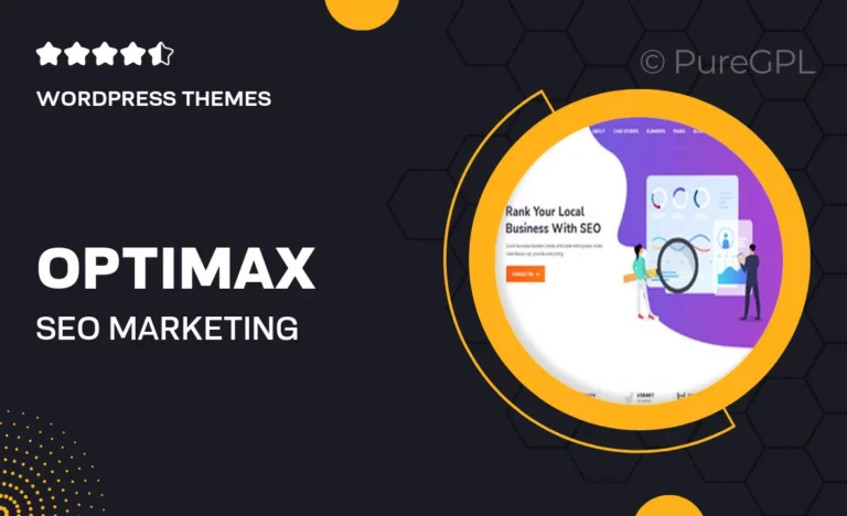 optimax seo marketing wordpress theme