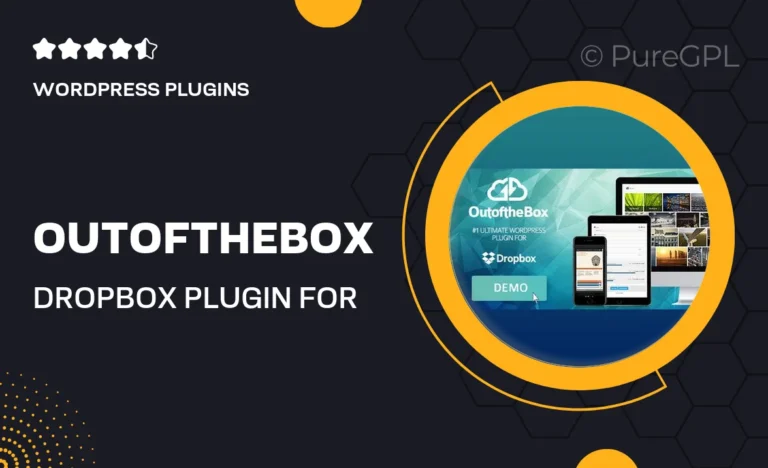 out of the box dropbox plugin for wordpress