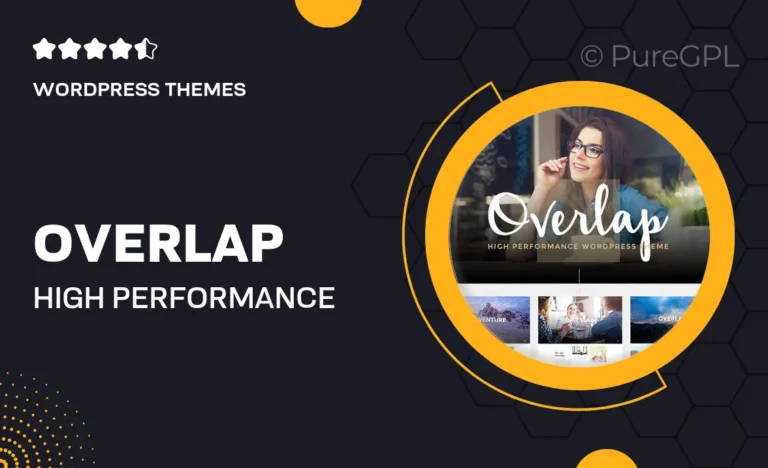 overlap high performance wordpress theme
