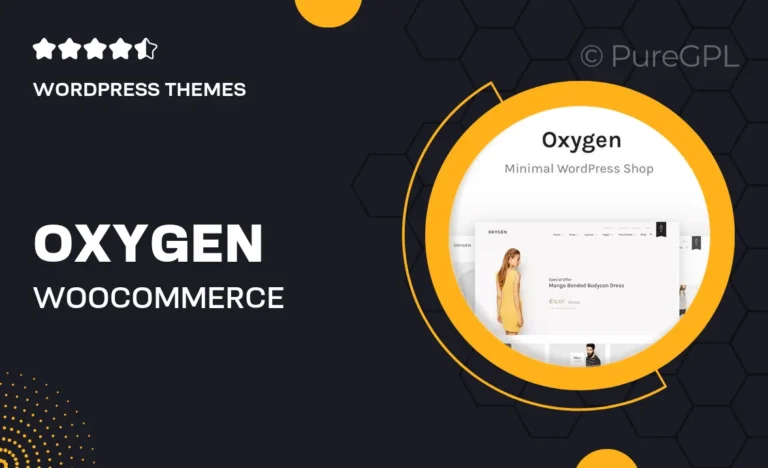 oxygen woocommerce wordpress theme