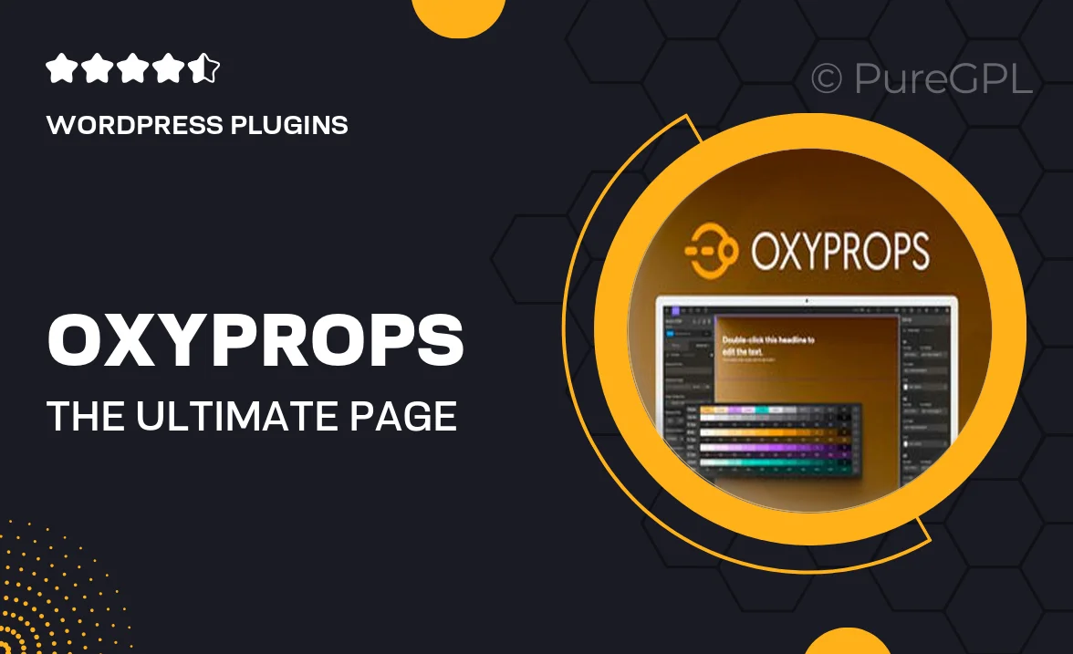 OxyProps – The Ultimate Page Builder Companion