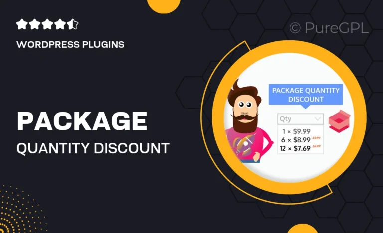 package quantity discount for woocommerce