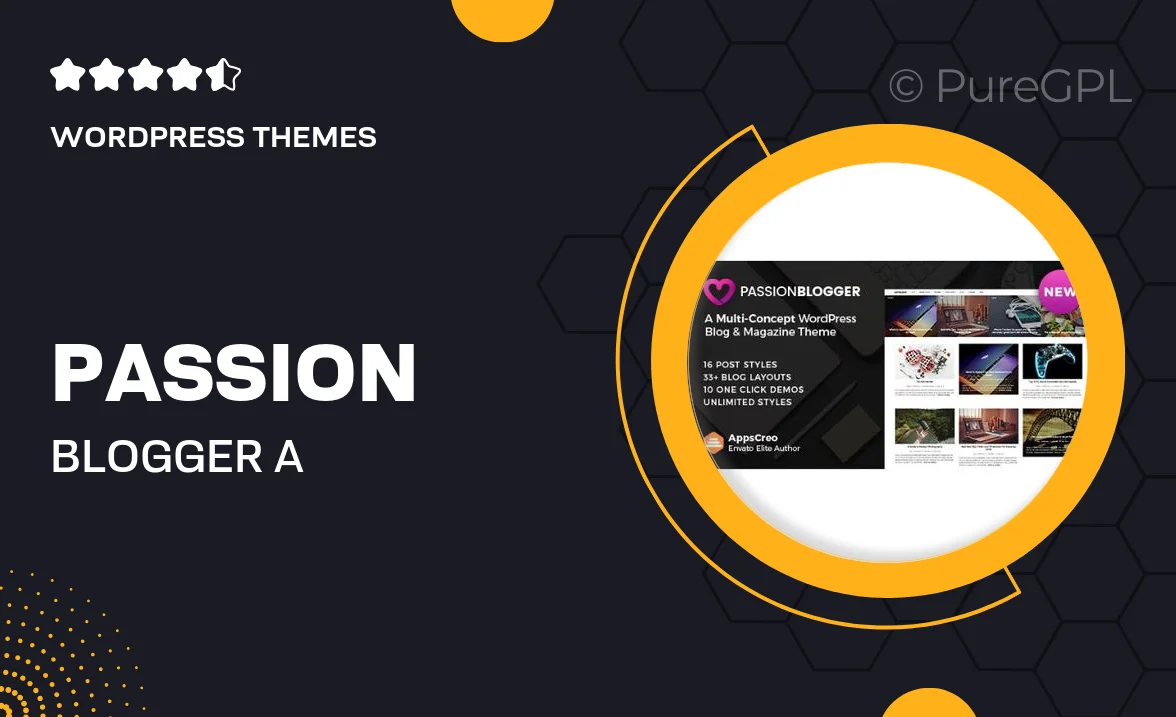 Passion Blogger – A Responsive WordPress Theme