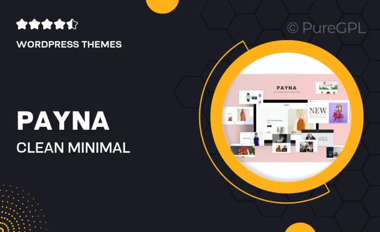 payna clean minimal woocommerce theme