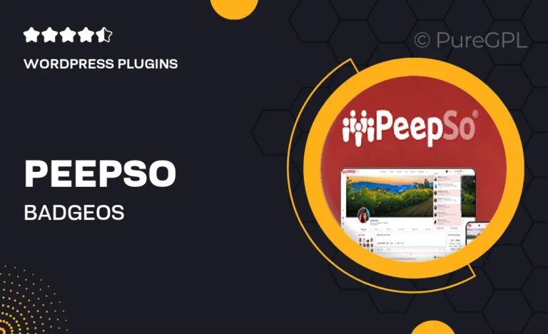 peepso badgeos