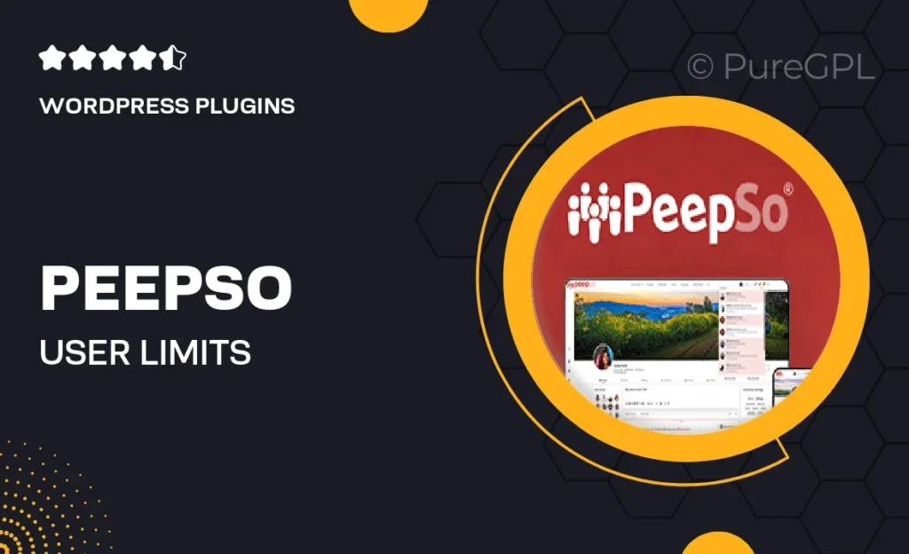 Peepso | User Limits feature image