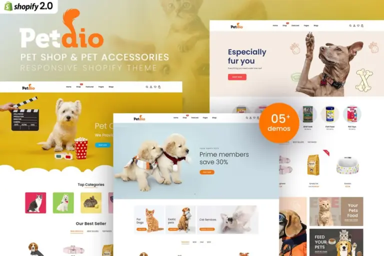 petaio pet shop pet accessories shopify theme 1