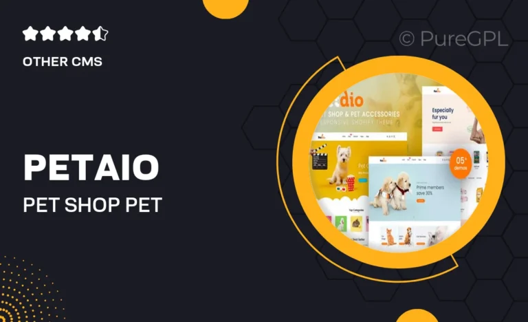petaio pet shop pet accessories shopify theme